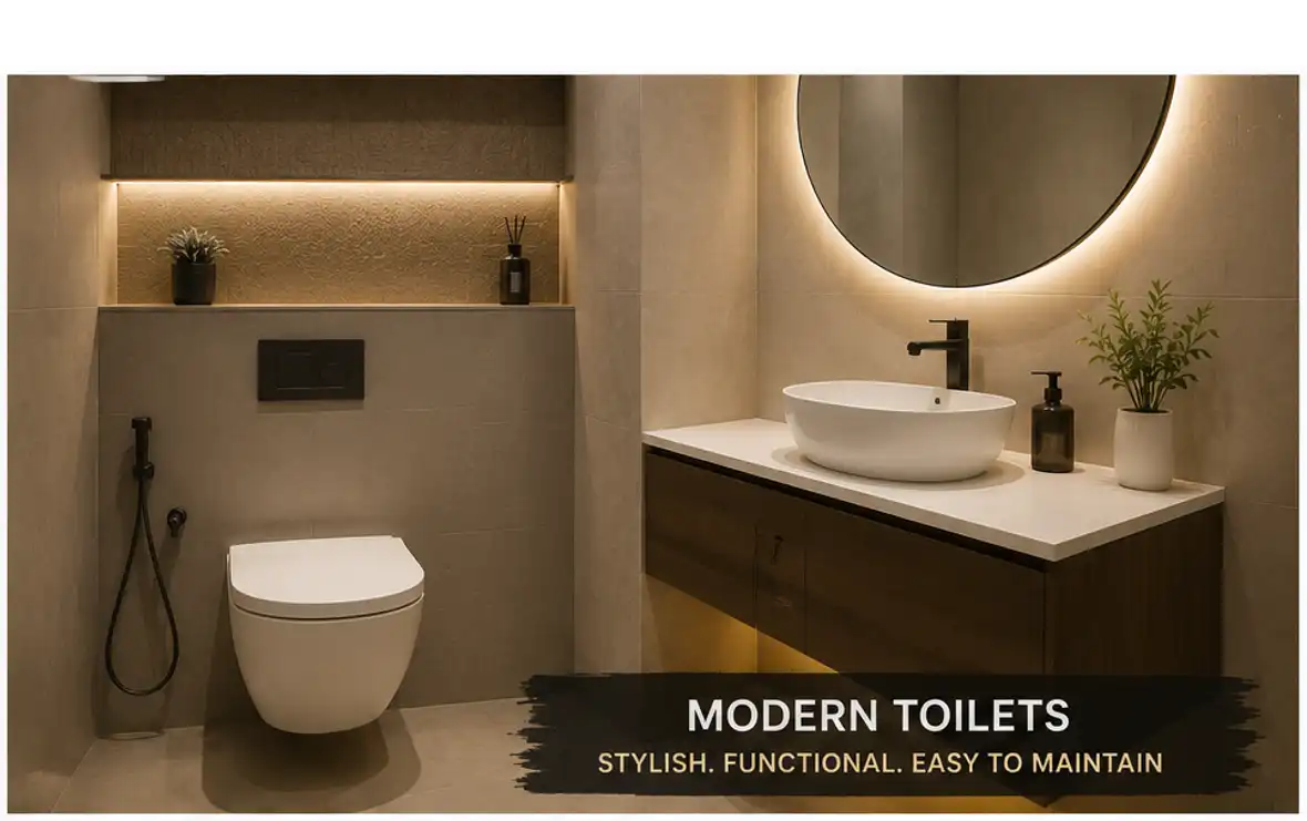 Modern Toilet Tiles UAE